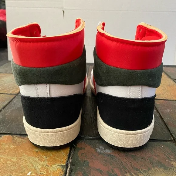 NWOT Adidas Originals Men's White Red Black Top Ten PB Sneakers Shoes Size 11.5